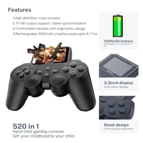 500 in 1 Handheld Gaming Console