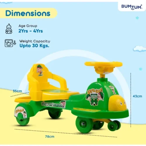 Baby Swing Car Ride On Toy