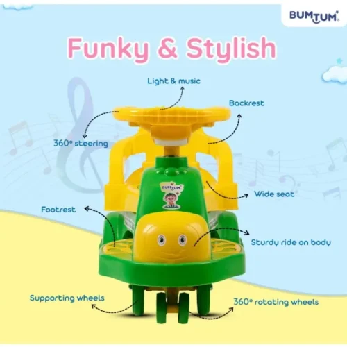 Baby Swing Car Ride On Toy