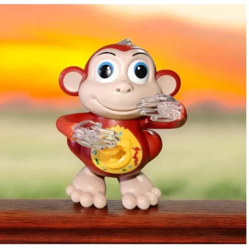 Dancing Monkey Toy with Music and Flashing LED Lights for Kids