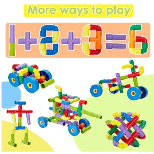 Educational Pipe Building Blocks Set