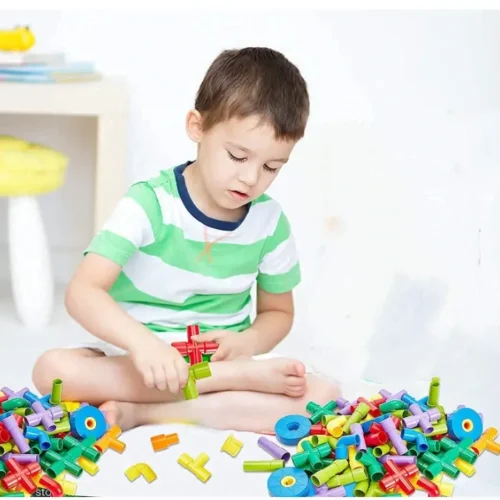Educational Pipe Building Blocks Set