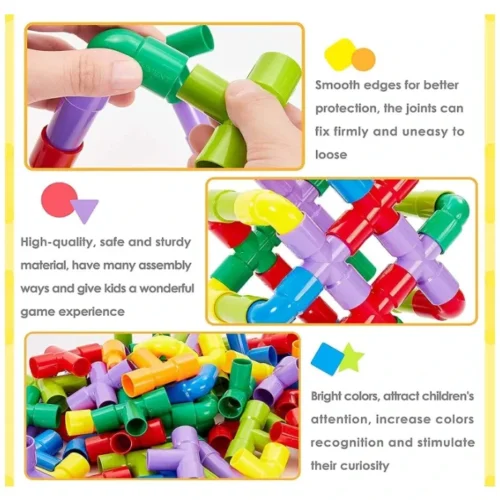 Educational Pipe Building Blocks Set
