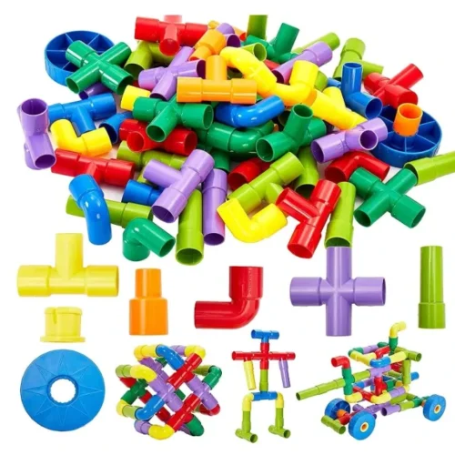 Educational Pipe Building Blocks Set