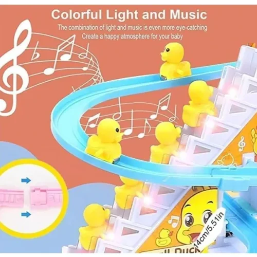 Electric Duck Slide Track Toy