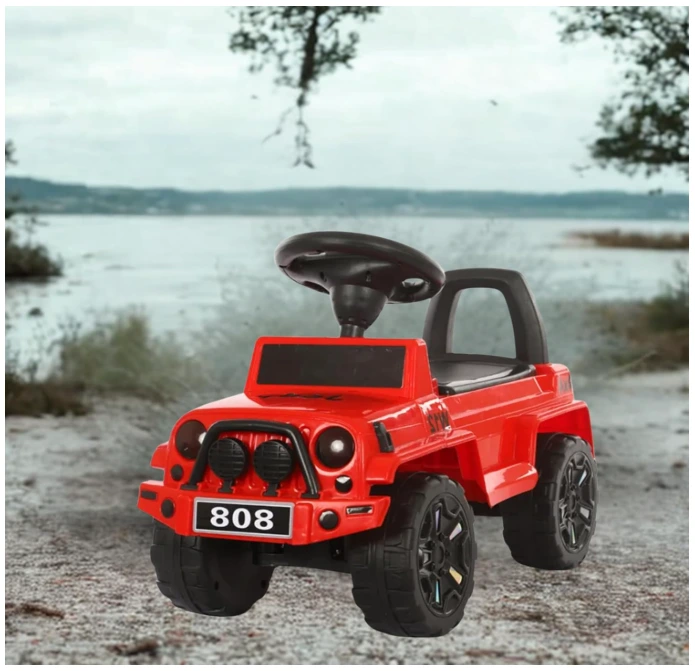 Kids Ride On Push Music Jeep with Safety Handle