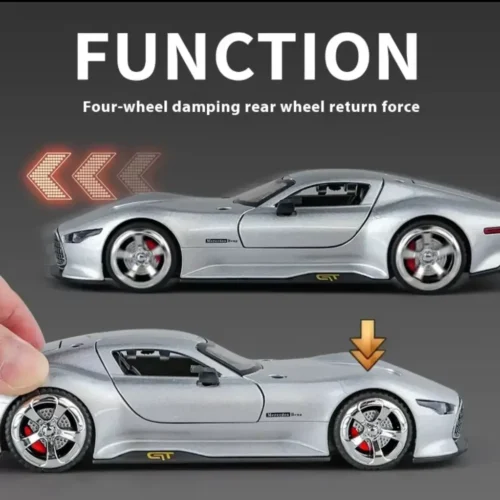 Mercedes Benz AMG GT Diecast Toy Car with Light, Sound & Openable Doors - Image 4