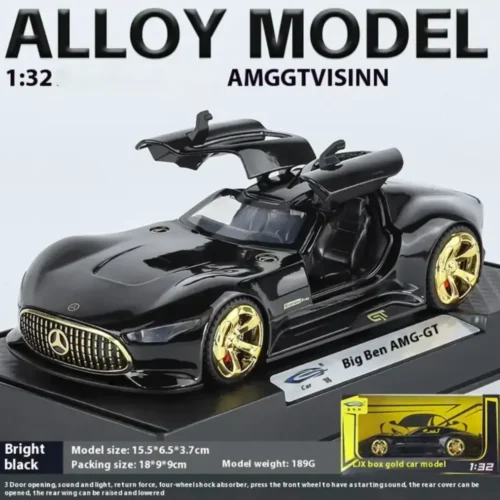 Mercedes Benz AMG GT Diecast Toy Car with Light, Sound & Openable Doors - Image 5
