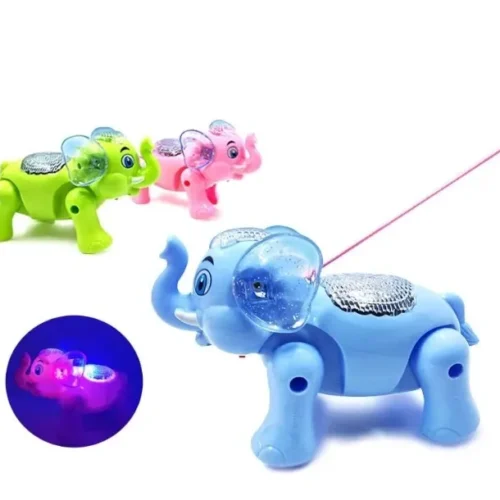 Walking Elephant Toy with Lights & Music for Kids