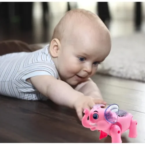 Walking Elephant Toy with Lights & Music for Kids