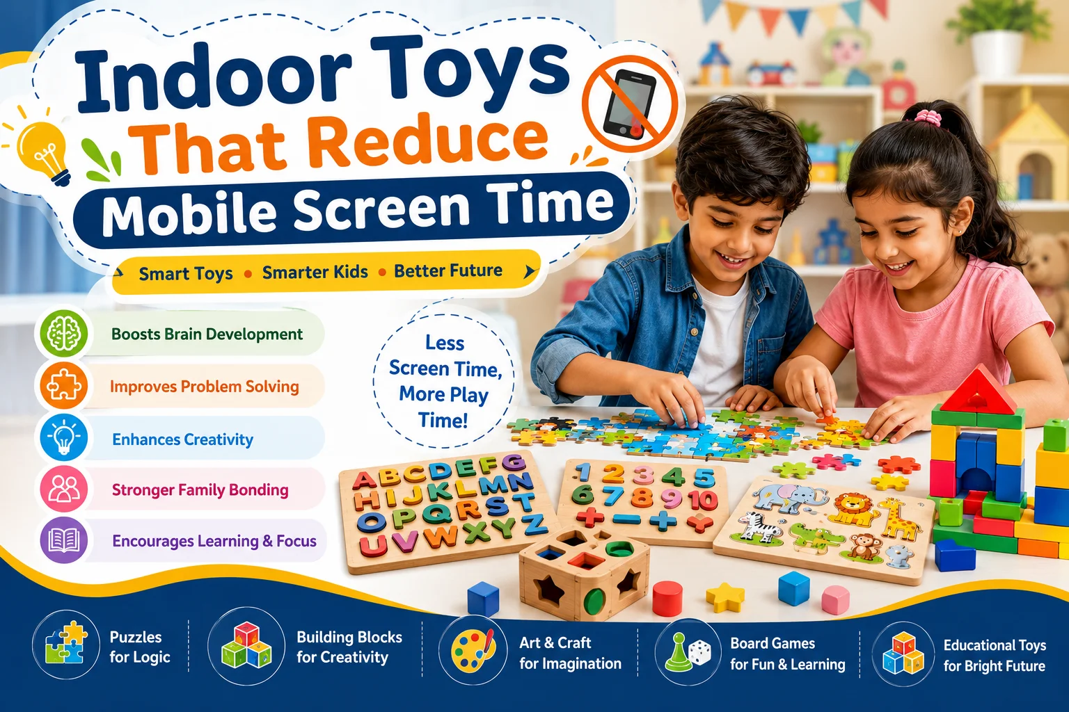 Indoor Toys That Reduce Mobile Screen Time